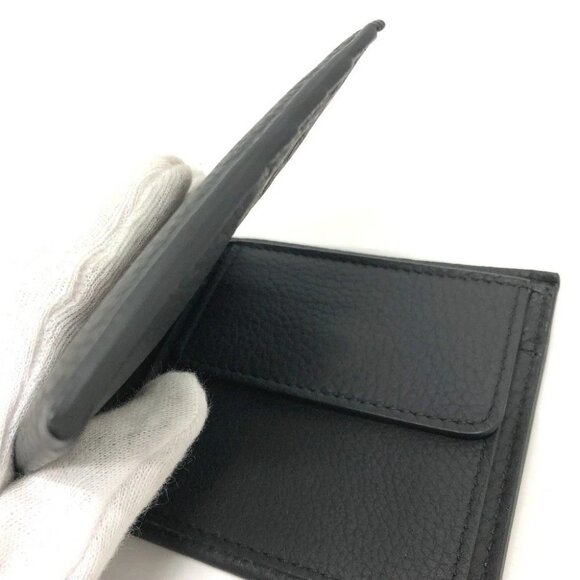 BURBERRY 8043377 logo Wallet Saif Folded wallet Leather Black - Picture 5 of 16